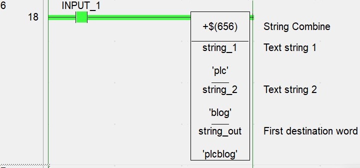 Omron String data Type (String)